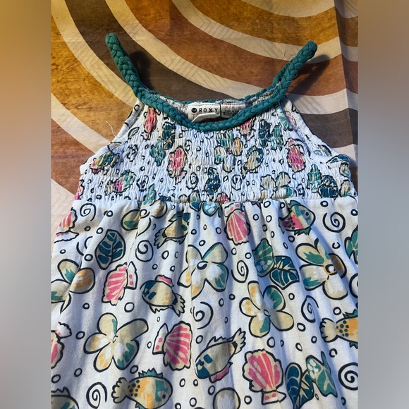 3/$10 Roxy Multicolored Ruffled Smocked Midi Sundress - Picture 4 of 5
